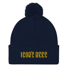 Load image into Gallery viewer, Igor&#39;s Bees Pom-Pom Beanie