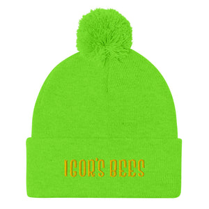 Igor's Bees Pom-Pom Beanie