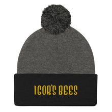 Load image into Gallery viewer, Igor&#39;s Bees Pom-Pom Beanie