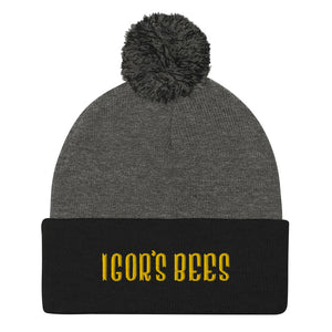 Igor's Bees Pom-Pom Beanie