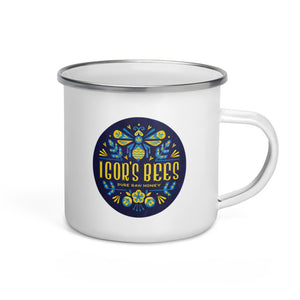 Igor's Bees Enamel Mug