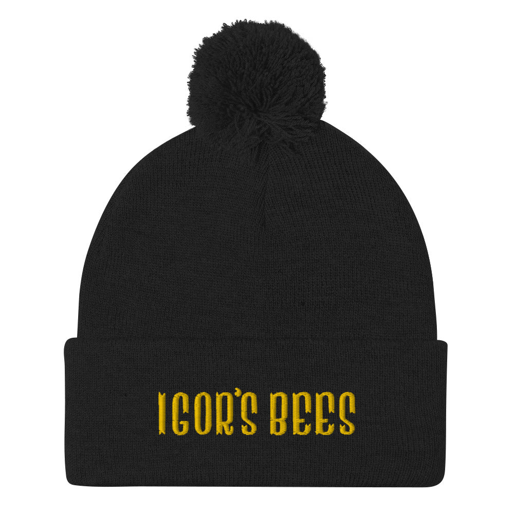 Igor's Bees Pom-Pom Beanie