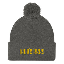 Load image into Gallery viewer, Igor&#39;s Bees Pom-Pom Beanie