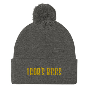 Igor's Bees Pom-Pom Beanie