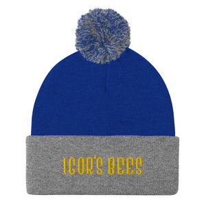 Igor's Bees Pom-Pom Beanie